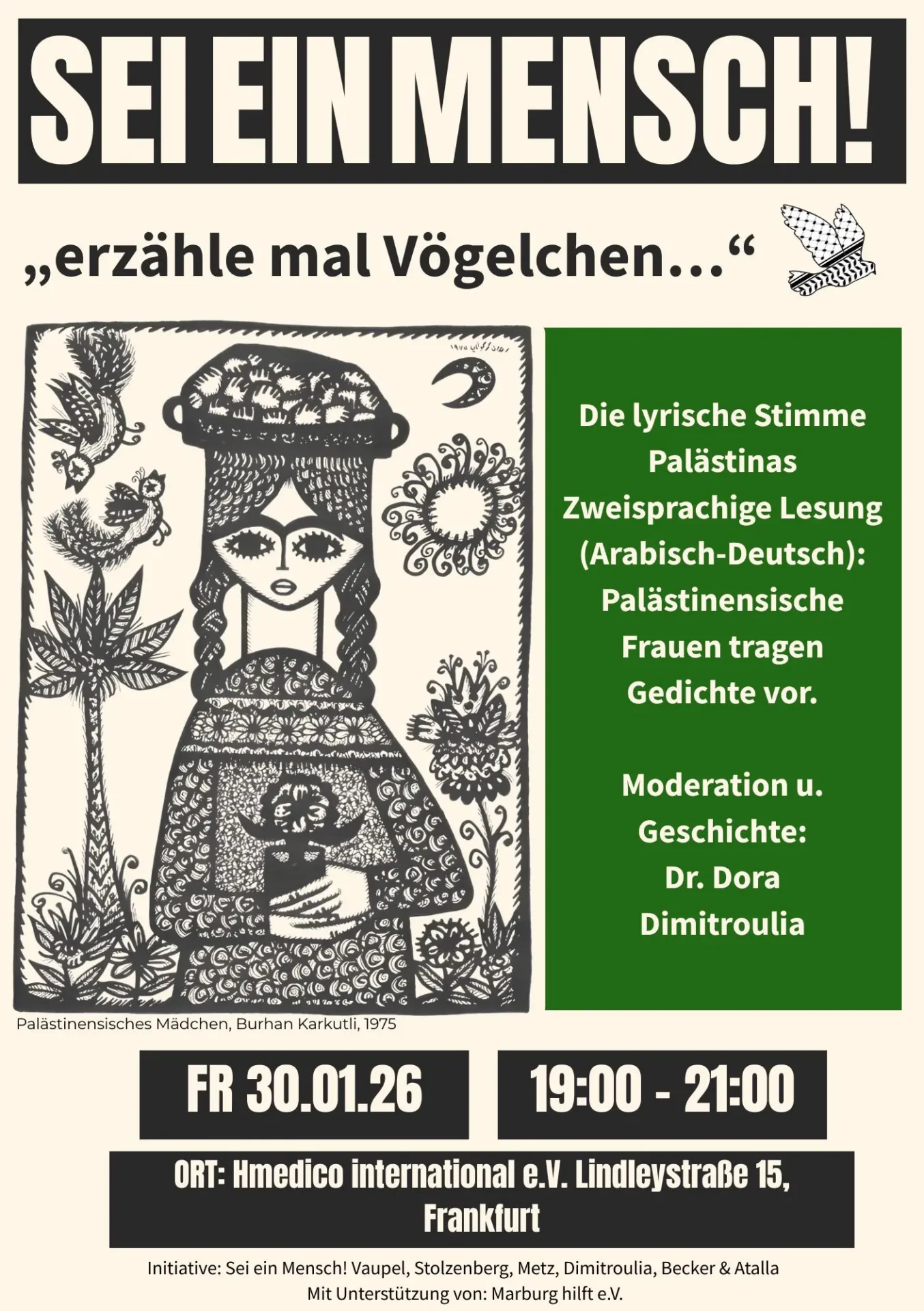 Gedichte Abend Palästina 30.01.2026 Frankfurt