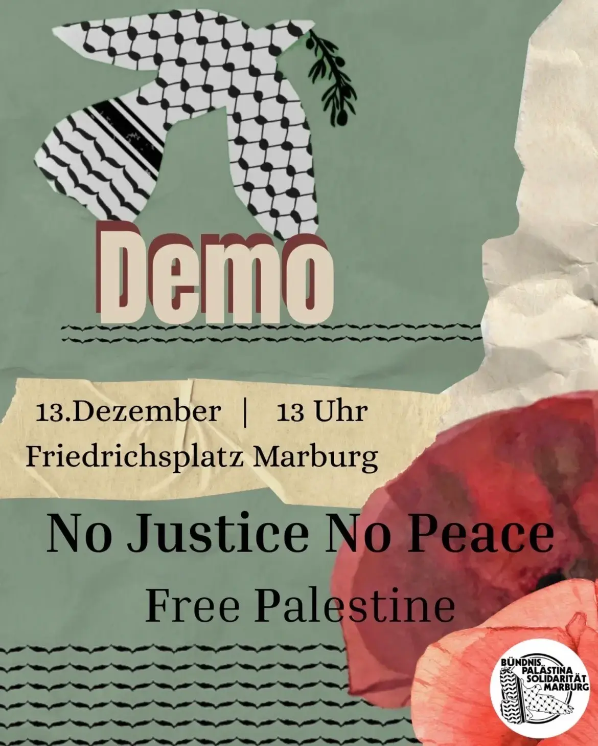 No Justice No Peace – Free Palestine